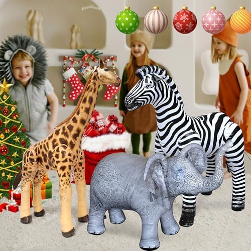 Jet Creations Life on Earth Wildlife Safari Inflatable Bundle 3-PK