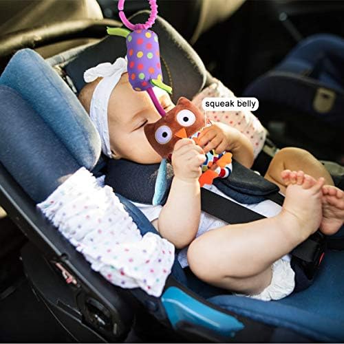 HAHA Baby Soft Crinkle Squeaky Sensory Toy for Newborns