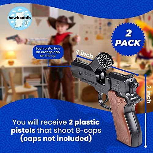 Howboutdis Cap Plastic Pistol Toy Gun Set for Kids