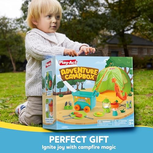 Kids Camping Set with Tent and Cart for Outdoor Play