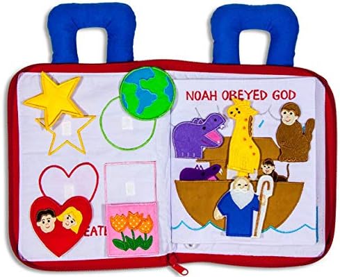My Bible Quiet Book - Interactive Fabric Learning Toy for Kids