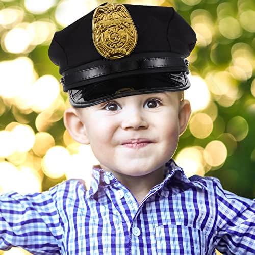 LUOZZY 2Pcs Kids Police Hat Role Play Costume Accessory