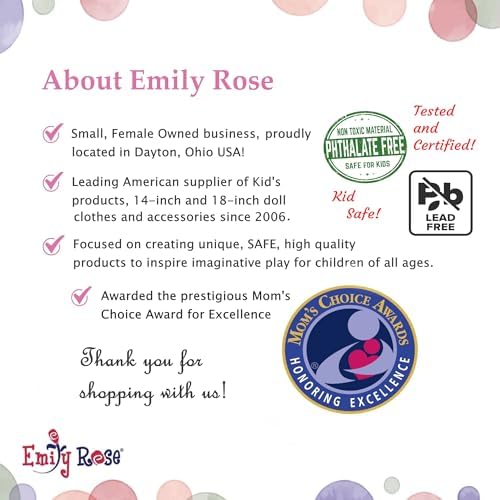 Emily Rose 18 Inch Doll Pink Heart Bedding Set
