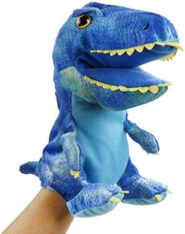 HooYiiok Plush Dinosaur Hand Puppet for Kids 11 Inches