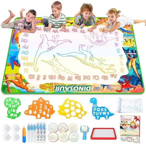 Jasonwell Dinosaur Water Doodle Mat 60x40 Inches
