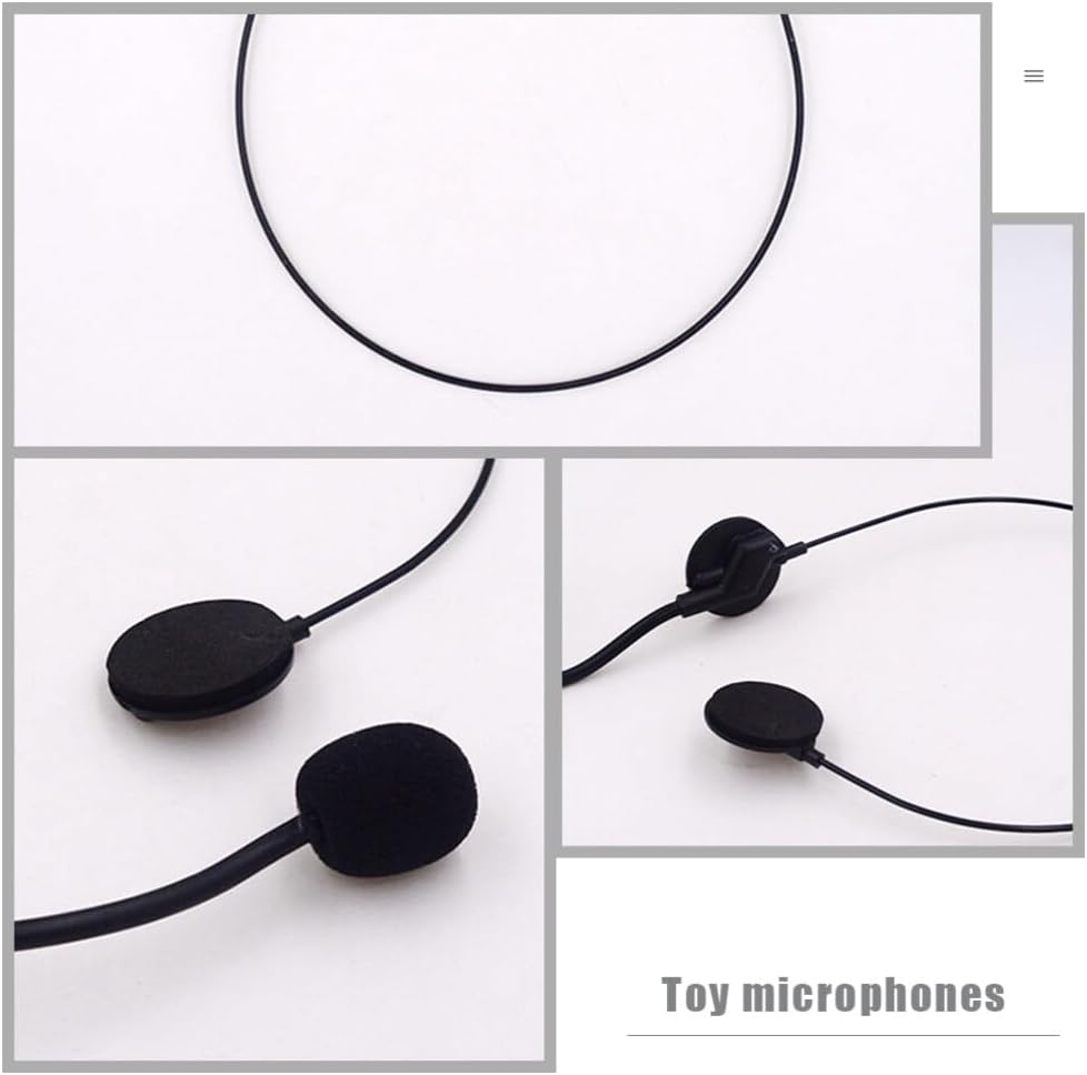 Ciieeo 6pcs Microphone Headset for Kids Cosplay Party