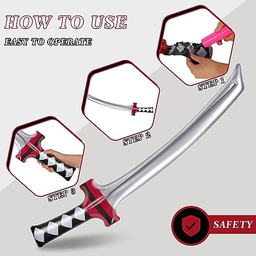 Whaline Inflatable Ninja Samurai Sword Toy Set