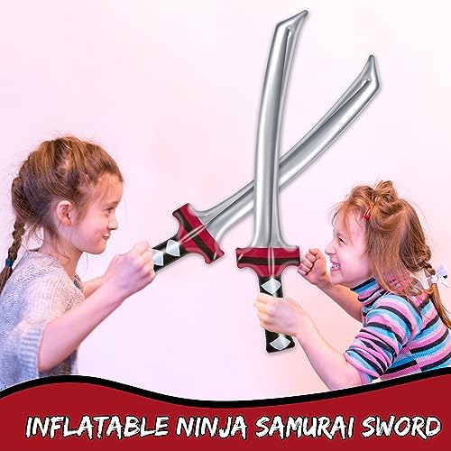 Whaline Inflatable Ninja Samurai Sword Toy Set
