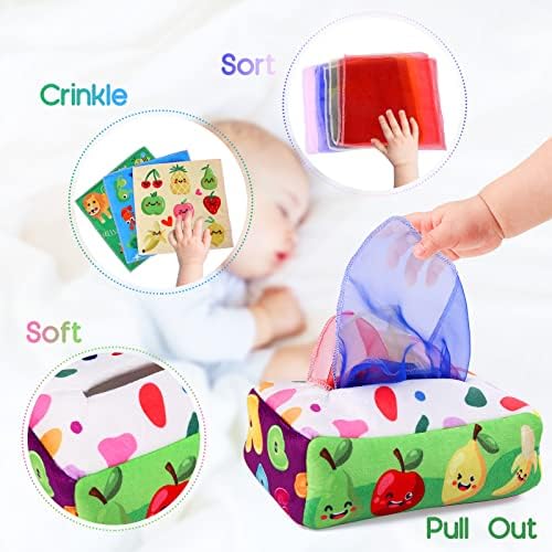 YOGINGO Baby Tissue Box Toy Montessori 6-12 Months