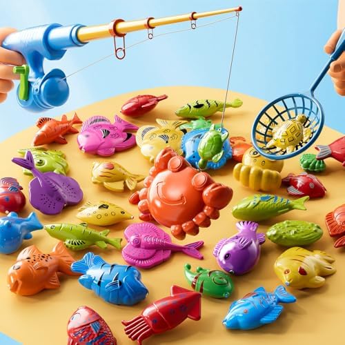 Magnetic Fishing Game for Kids 3-8 Years Old