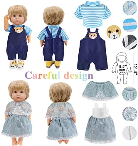 Digabi Girl Doll 12 Sets Outfits Accessories
