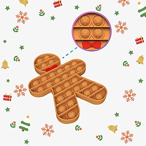 Amplelife Christmas Pop Fidget Toys - Santa Gingerbread Man