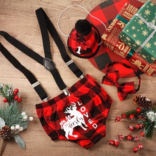 Geyoga Lumberjack First Birthday Costume Set 1