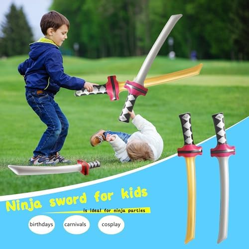 Cotiny 24 Pack Inflatable Ninja Swords for Kids Adults