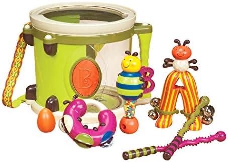 B toys Musical Instruments For Kids Portable Drum Set