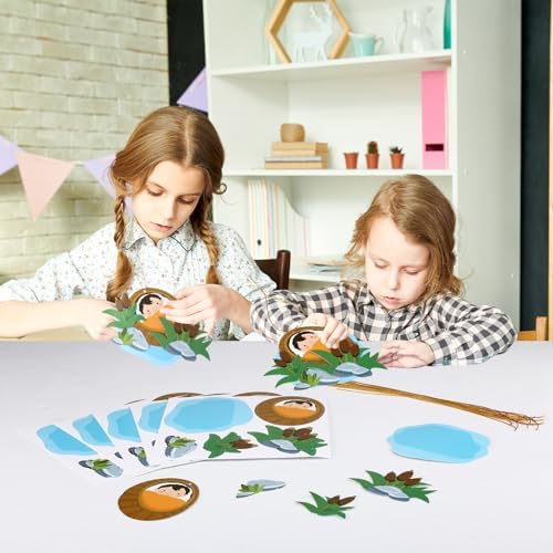 Motipuns 30 Set Passover Crafts Baby Mose Kit