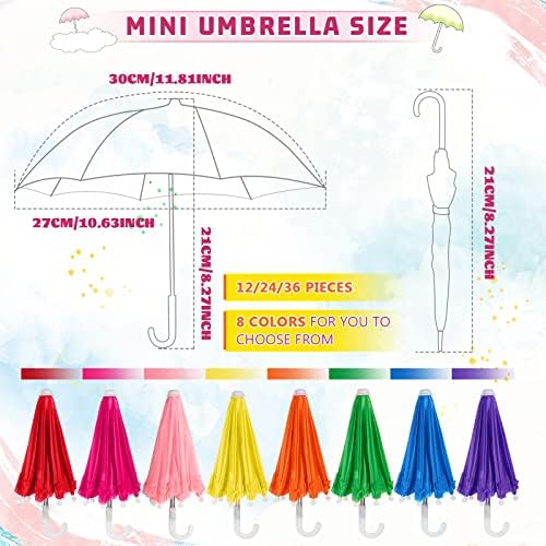 Eccliy Mini Doll Umbrella 118 Inch 16 Scale Decorations