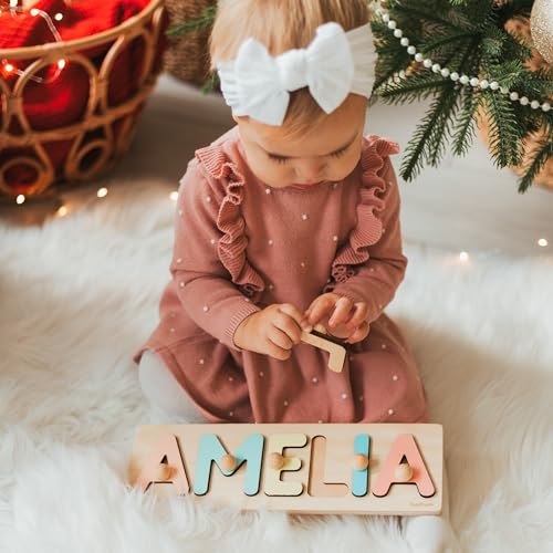 Personalized Wooden Name Puzzle for Toddlers 1