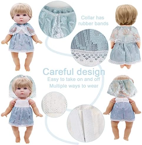 Digabi Girl Doll Clothes 8 PCS for 12 Inch Dolls