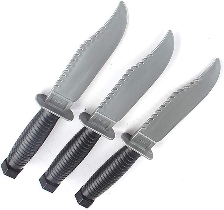 Wendy Mall 3pcs Plastic Knife Toy Training Swords Halloween Costume Party Props