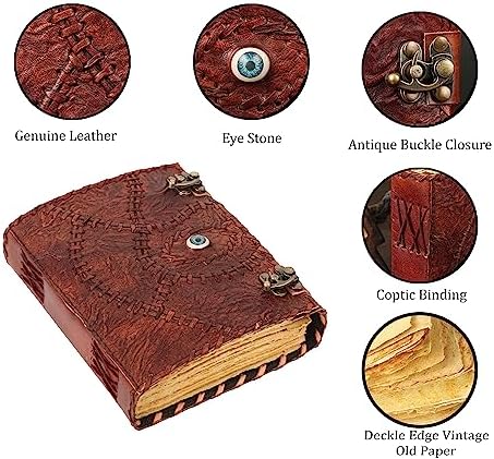 ULCH Hocus Pocus Spell Book with Lock Decor