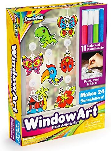Creative Kids Window Paint Art Kit - 24 Suncatchers Set