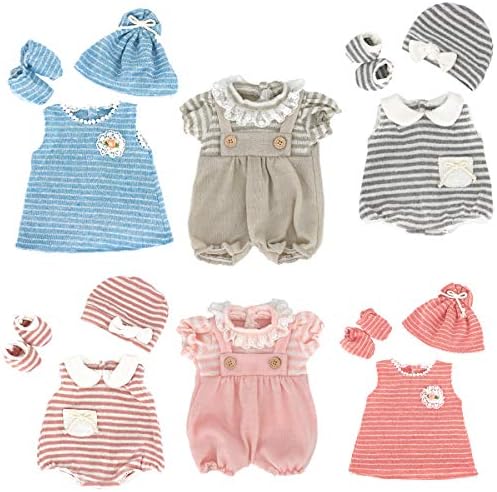 DC-BEAUTIFUL 6 Set Doll Clothes for 14-18 Inch Baby Dolls