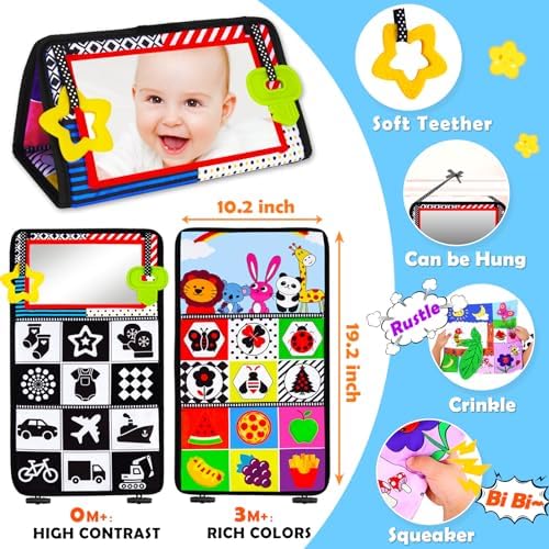 Keysense Baby Mirror Tummy Time Toy 0-6 Months