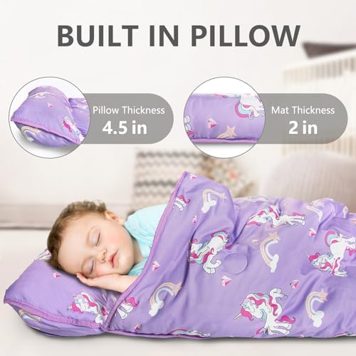 Primlect Toddler Nap Mat with Pillow and Blanket