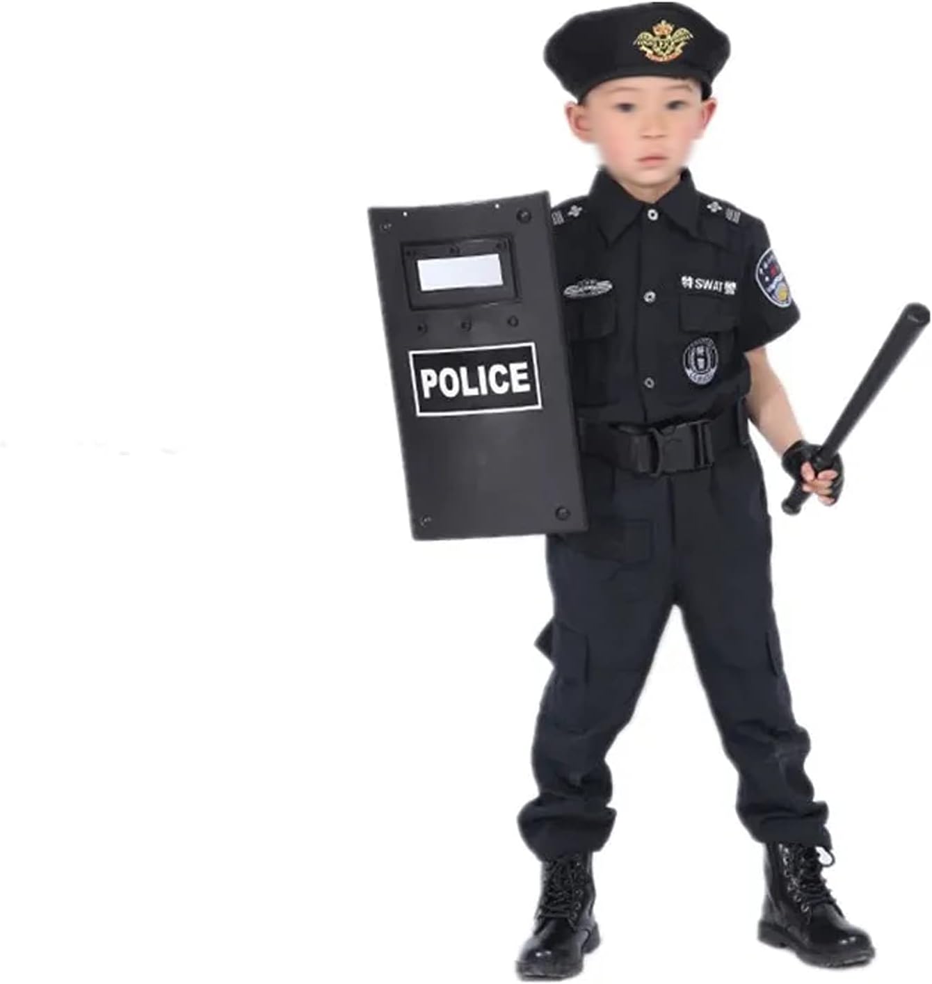 BinaryABC Police Shield Toy Halloween Costume Accessory