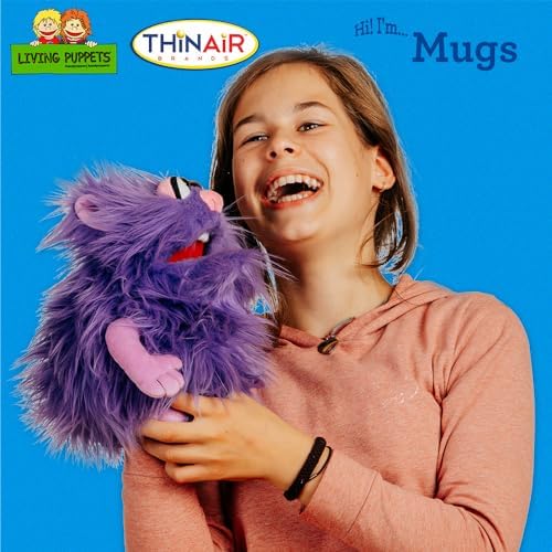 Nature Bound Living Puppets Purple Monster 12-Inch Hand Puppet