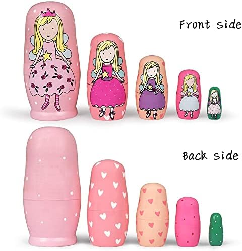 Zoymiu Natural Wood Nesting Dolls - Safe Handmade Decor