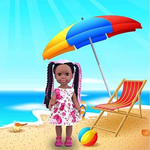 ZNTWEI 145 Inch Black Baby Doll with Clothes and Accessories Set