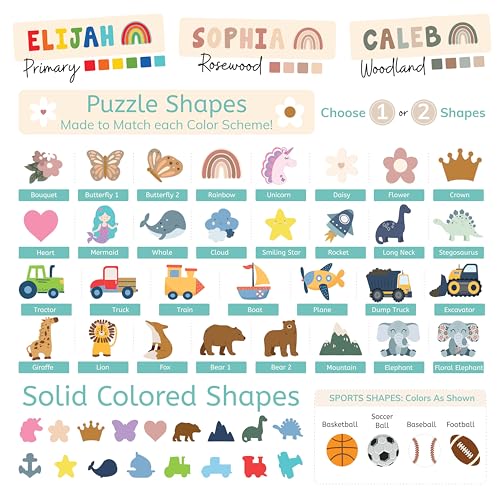 Personalized Wooden Name Puzzle for Kids Handmade in USA