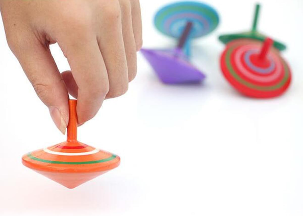 GoodPlay Gyroscope 3 Pcs Set Wooden Spinning Tops