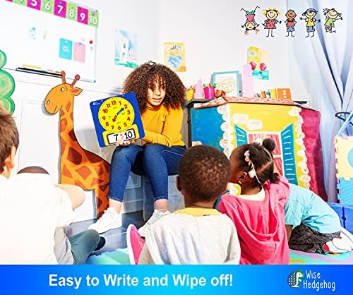 Large Magnetic Teaching Clock for Kids and Schools