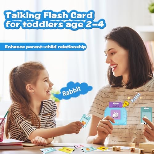 GOPIUPIU Talking Flash Cards for Toddlers 2-4 Years 1