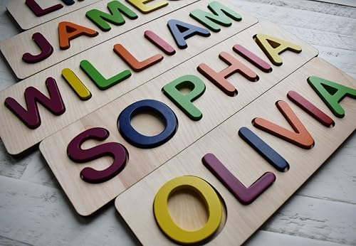 Personalized Wooden Name Puzzle for Toddlers