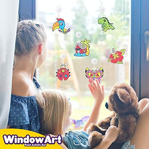 Creative Kids Window Paint Art Kit - 24 Suncatchers Set