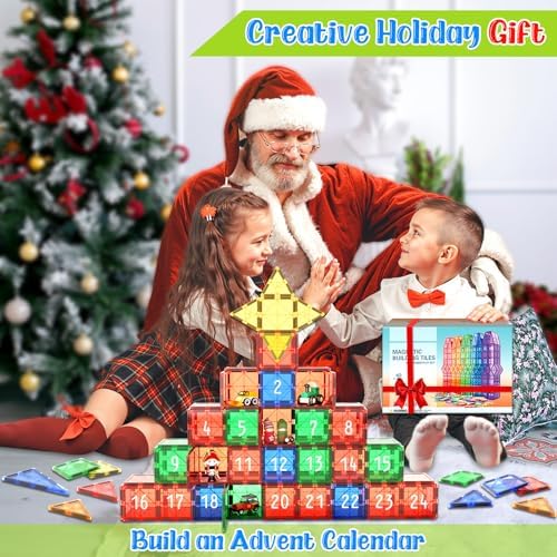 Coodoo Magnetic Tiles STEM Learning Toy for Kids 40PCS