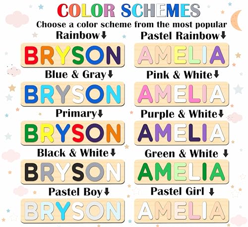 Personalized Wooden Name Puzzle for Kids 1