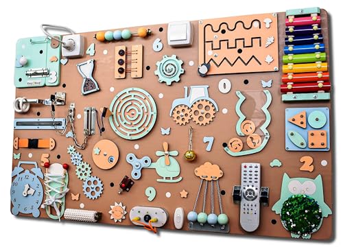 XL Toddler Busy Board for Montessori Learning