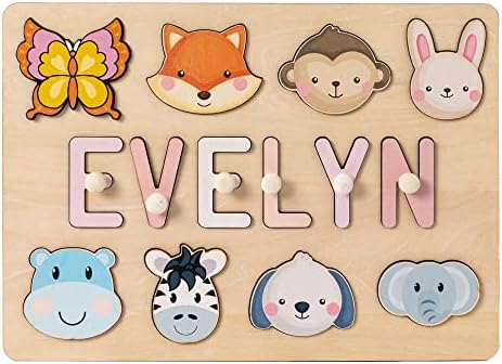 Custom Wooden Name Puzzle for Kids - Montessori Toy