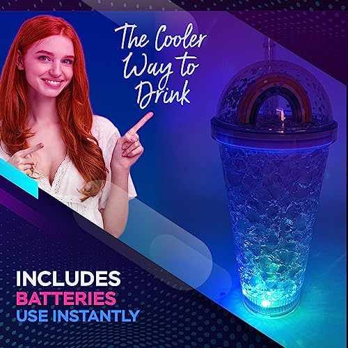 Unicorn LED Light Up Cups with Straw - 16oz Tumbler 1