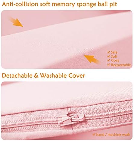TRENDBOX Memory Foam Ball Pit Square - Pink