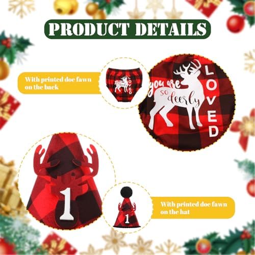 Geyoga Lumberjack First Birthday Costume Set 1