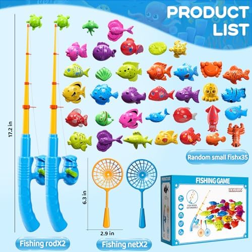 Magnetic Fishing Game for Kids 3-8 Years Old