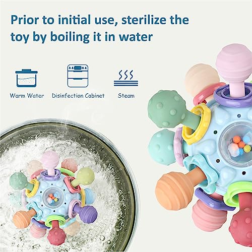 Anzimo Baby Sensory Teether Rattle Toy