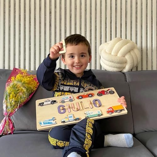 Customizedbee Personalized Wooden Name Puzzle for Toddlers 1