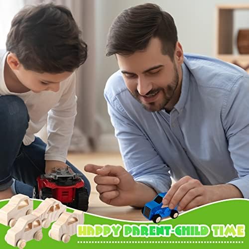 Chivao 24 Piece Wooden Car DIY Kit for Kids